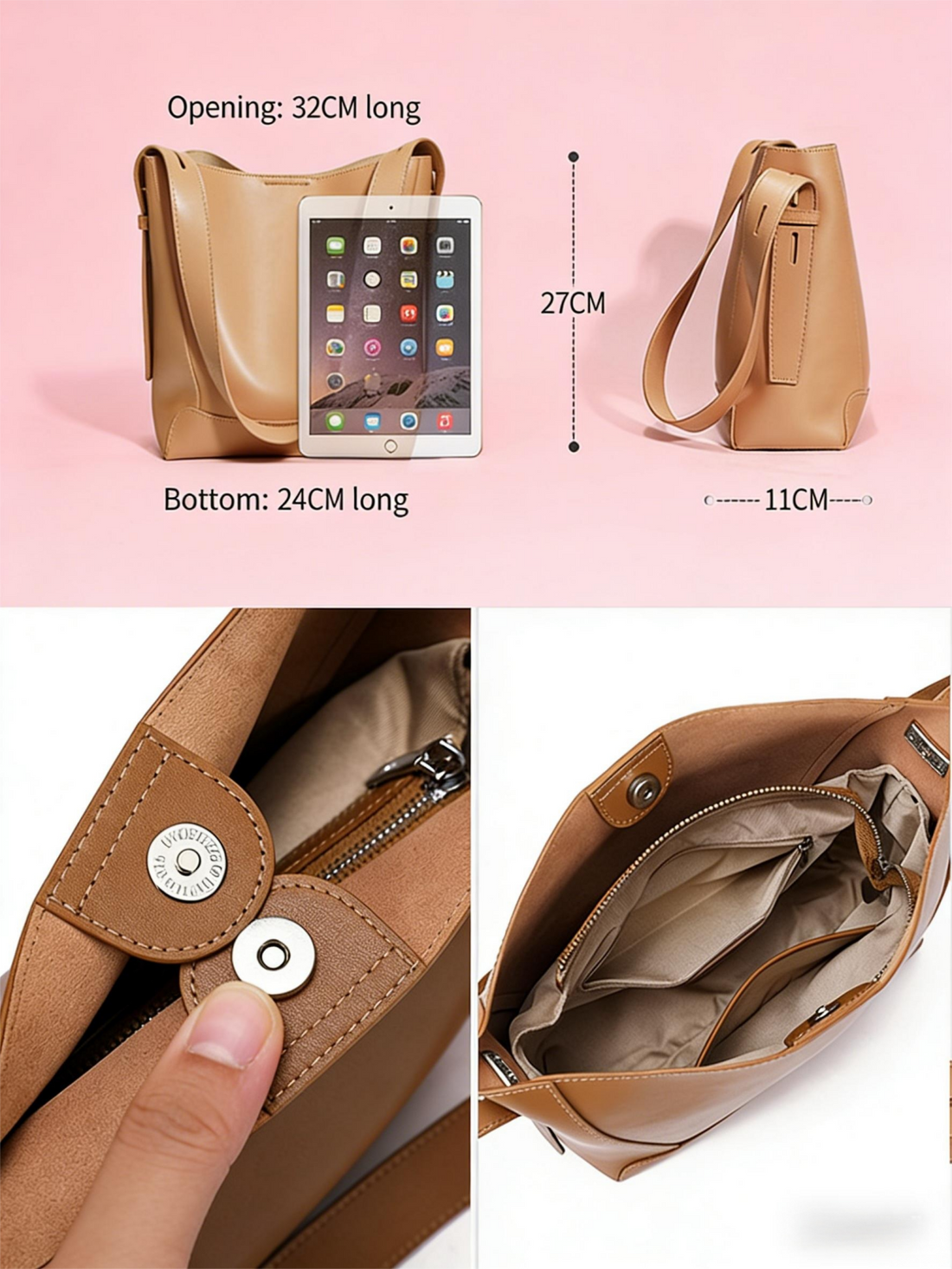 The Everyday Leather Tote Bag: Your Stylish Companion for Work & Weekend