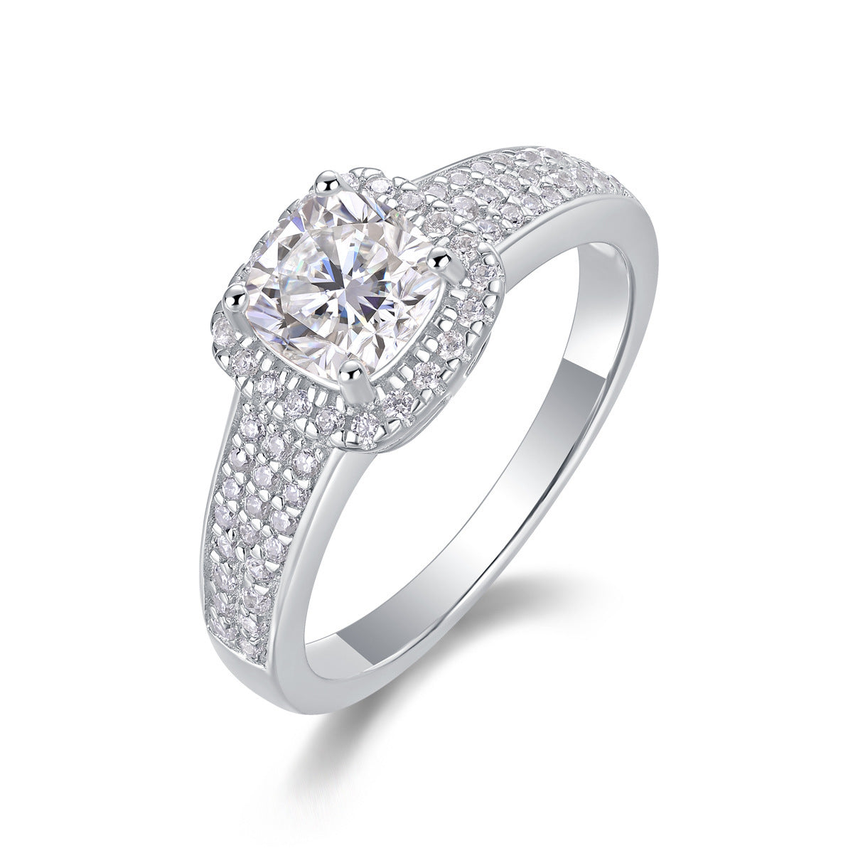 Luxury Square Moissanite Ring | 1ct S925 Sterling Silver, Anti-Tarnish & Trendy