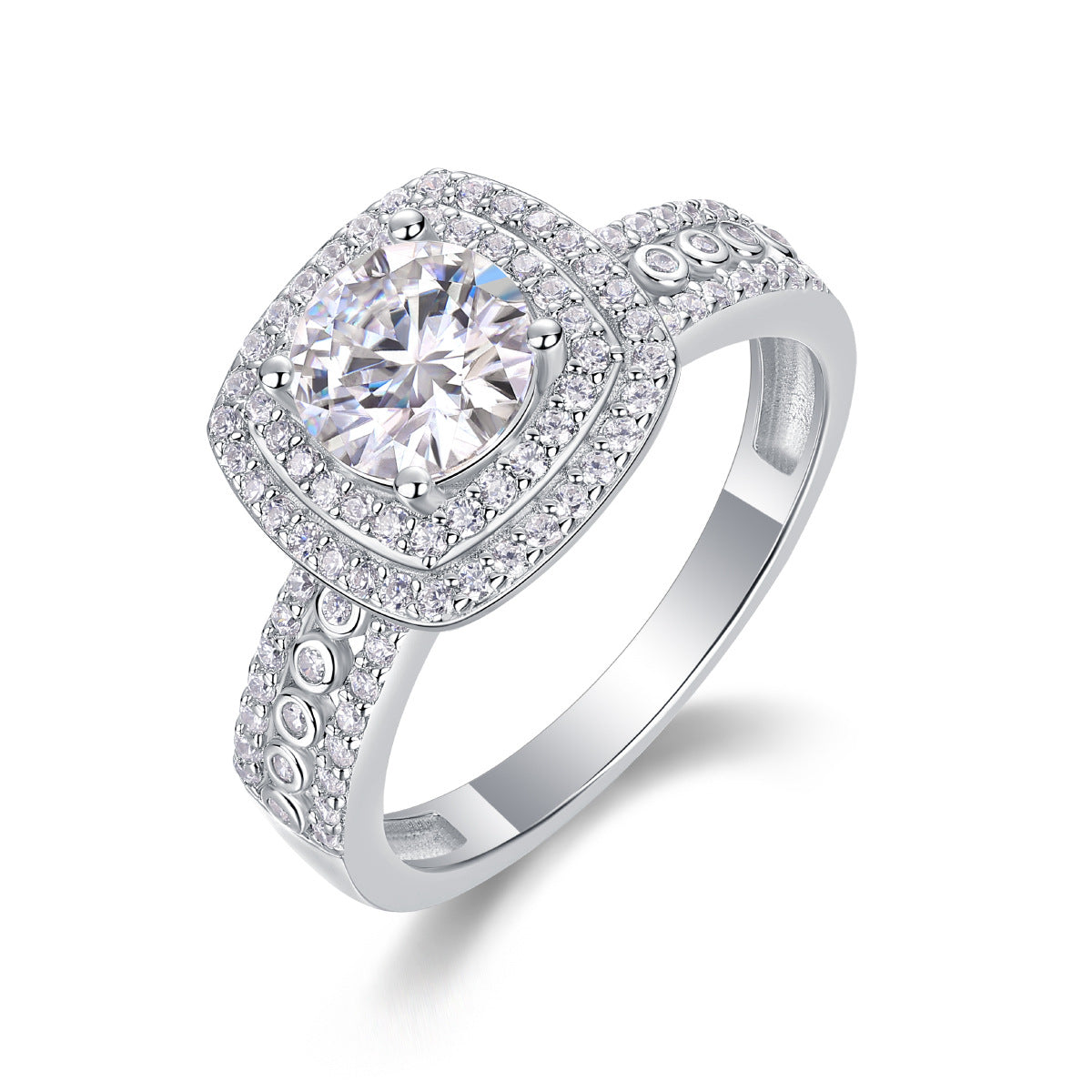 Luxury Square Moissanite Ring | 1ct S925 Sterling Silver, Anti-Tarnish & Trendy
